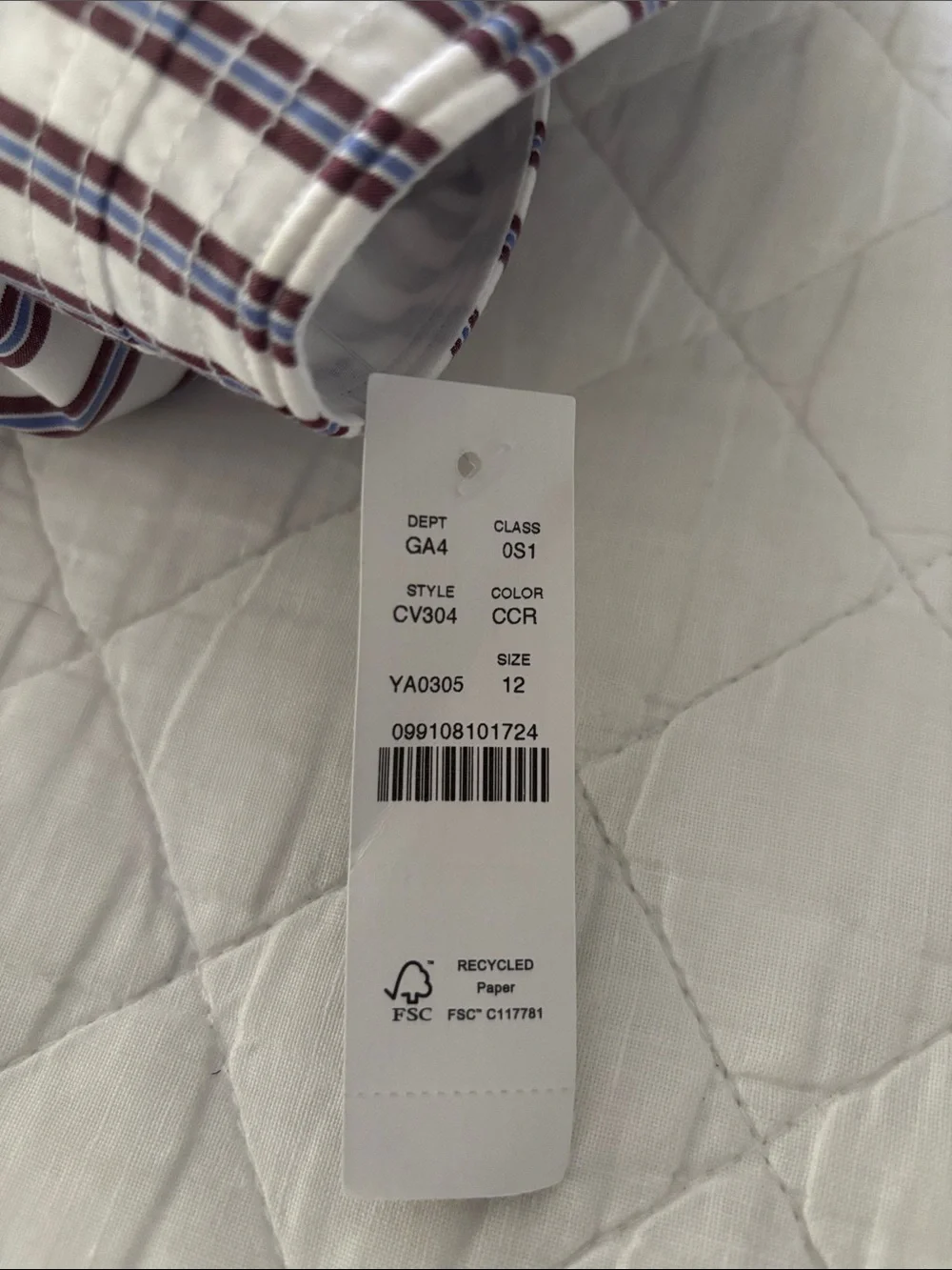 J. Crew // Crimson & Blue Striped Empire Waist Midi Dress